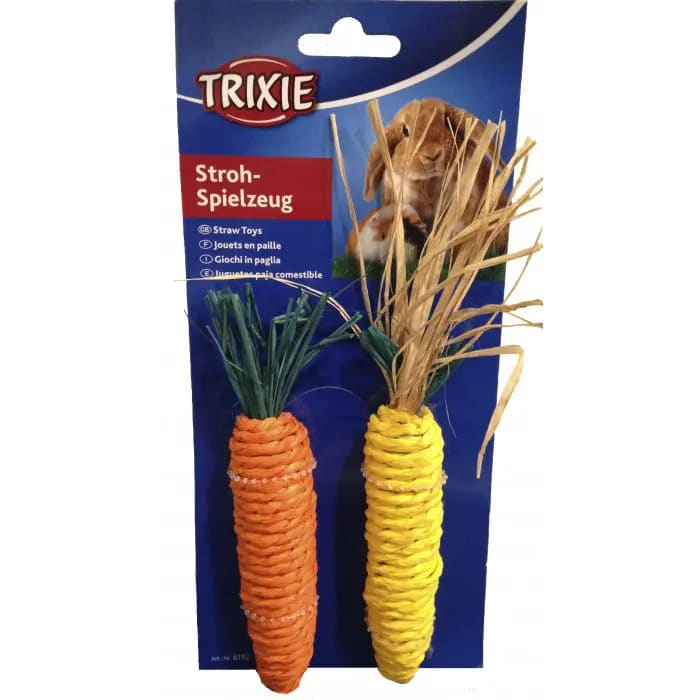 TX SET JUGUETE PAJA P/ROER, ZANAHORIA Y MAIZ, 15 cm1
