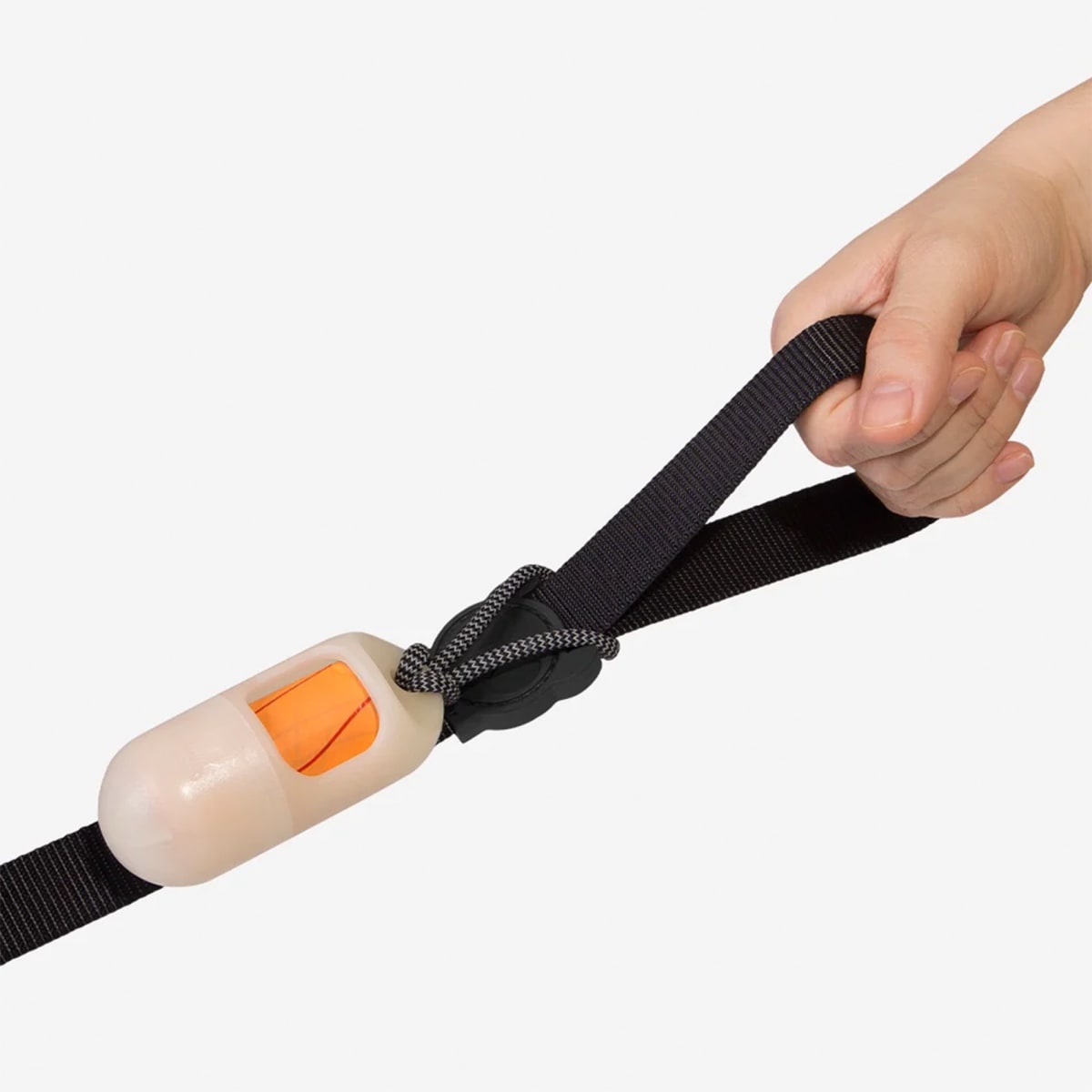 POOP BAG DISPENSER BLACK GLOW-IN-THE-DARK 2.02