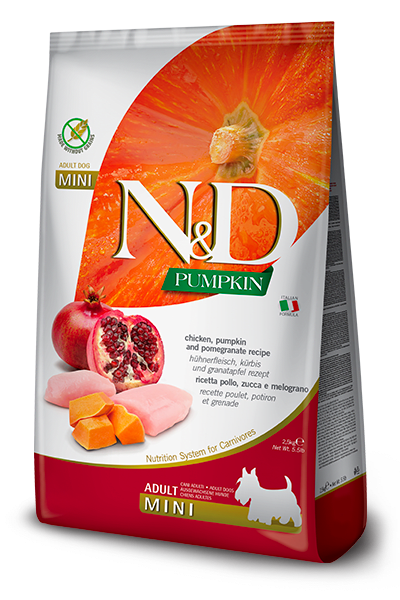 N&D PUMPKIN PERRO ADULTO MINI POLLO CALABAZA 10.1 KG1