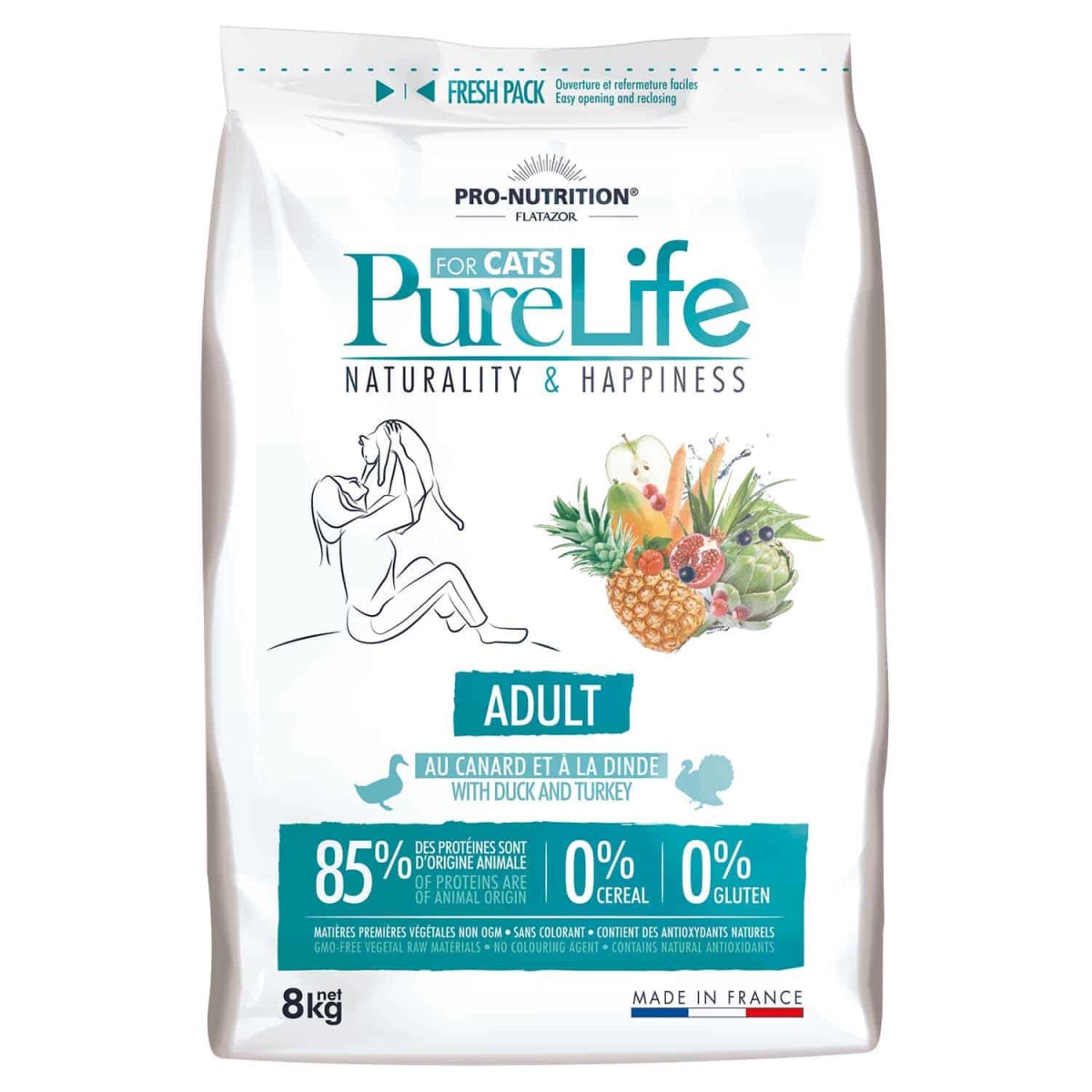 Pure life Gato adulto Grain Free 8 kg1