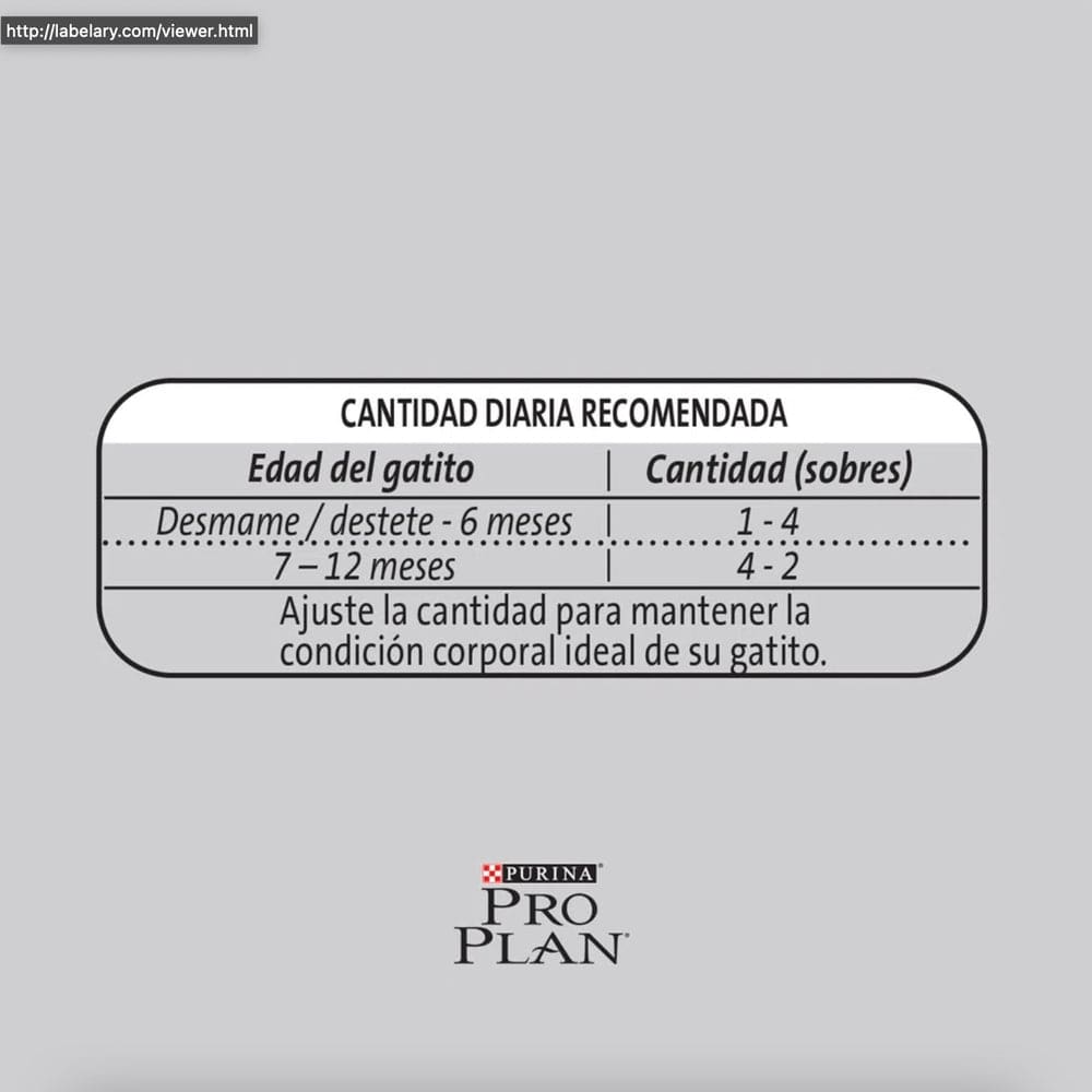 CAJA PRO PLAN SACHET GATO KITTEN 85 GR X 15 UN2