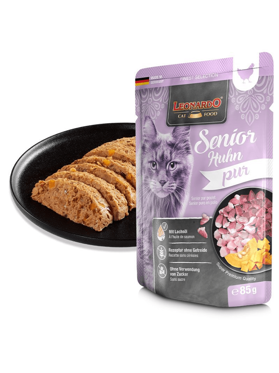 LEONARDO SACHET GATO SENIOR PURO AVE 85 GR2
