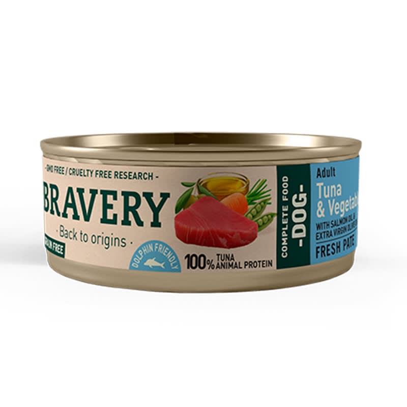 Bravery Tuna And Vegetables Adult Dog Wet Food 80 Gr1