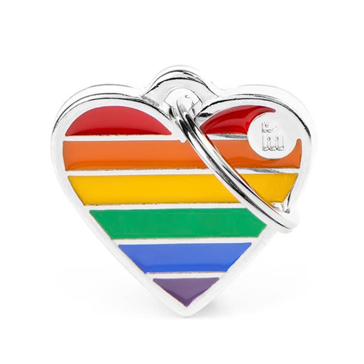 PLACA L HEART RAINBOW1