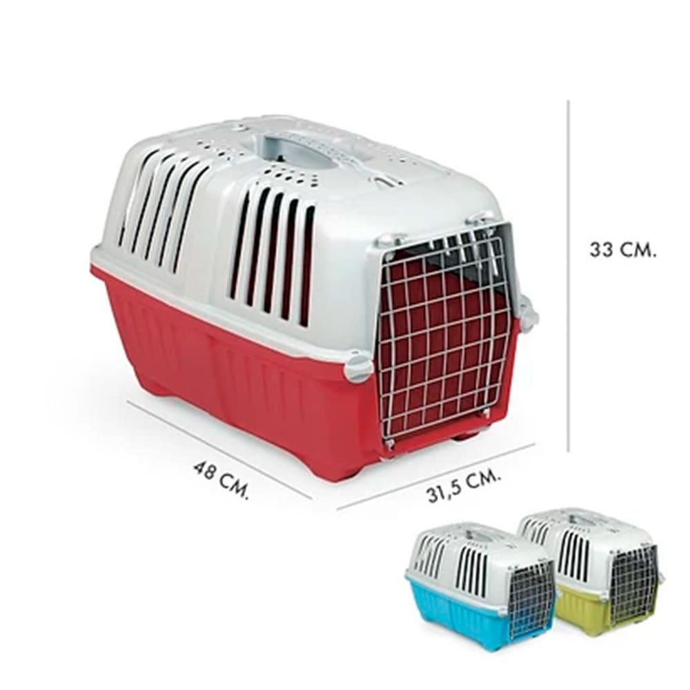 JAULA TRANSPORTE PRATIKO 1 ROJO2