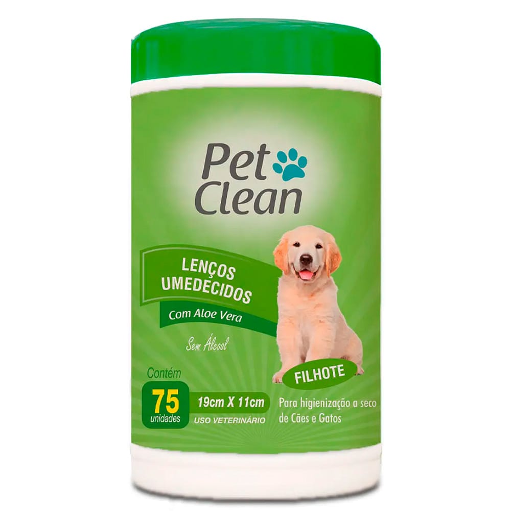 TOALLITAS HUMEDAS PETCLEAN - ALOE VERA PERRO (75UN)1