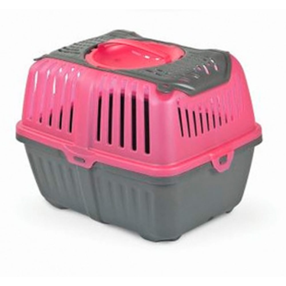 JAULA TRANSPORTE NEYO PEQ. ANIMALES ROSADA1