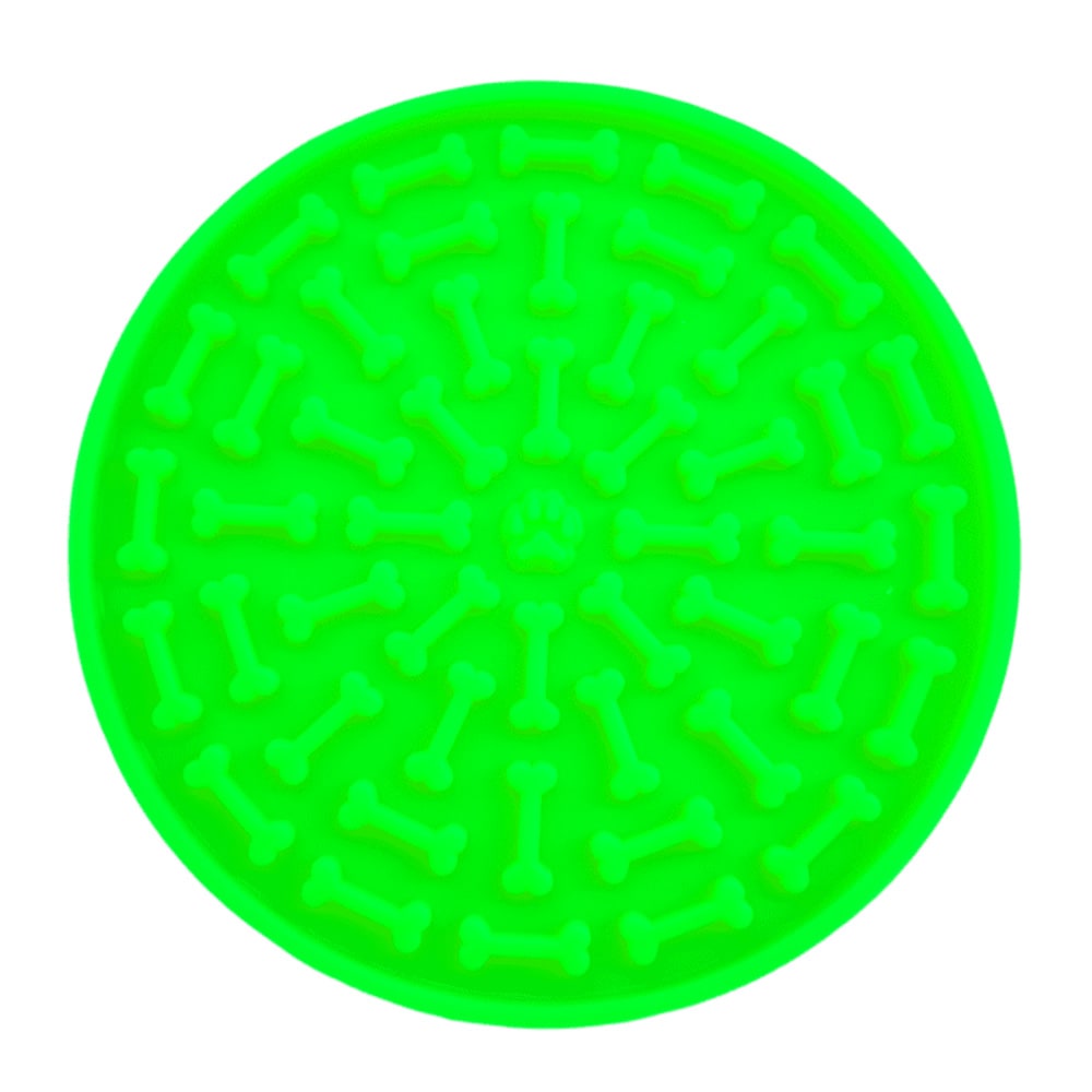 ZUPET LICKING MAT - REDONDO VERDE (15X15CM)1