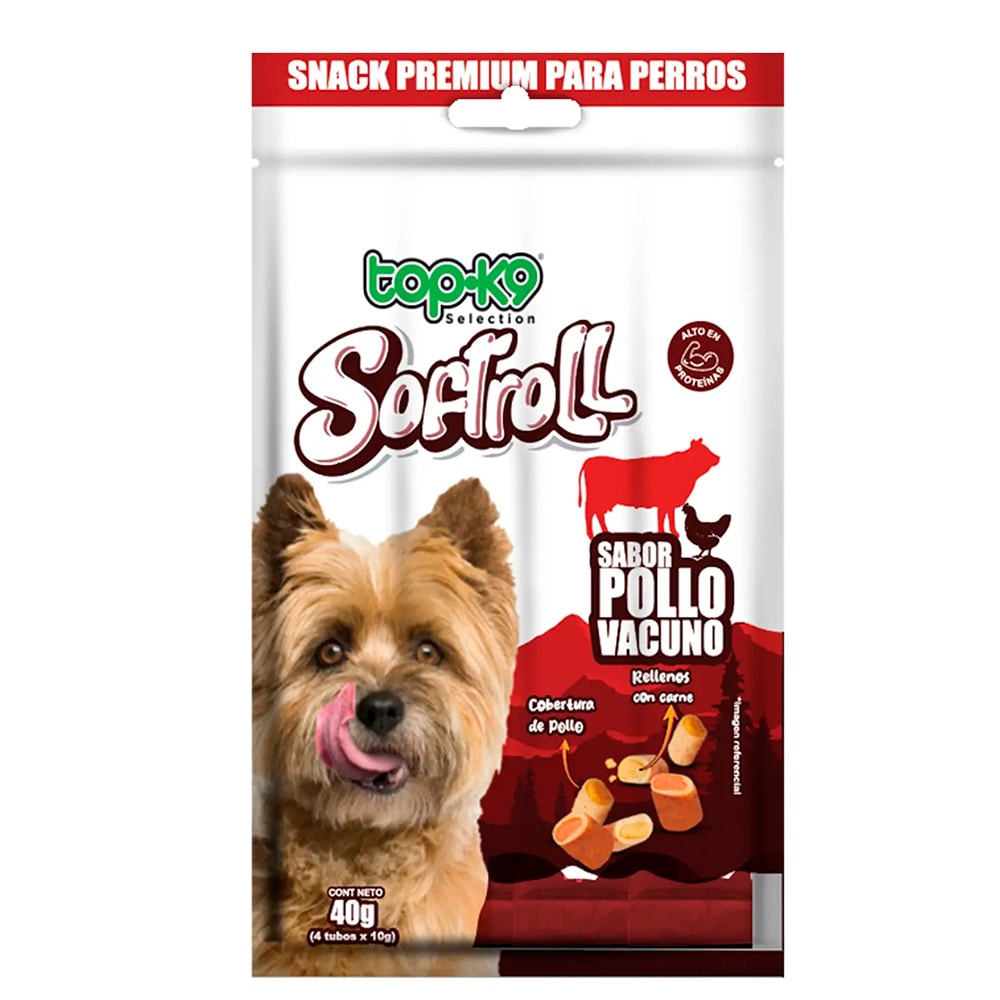 Snack Softroll 10g Pollo/Vacuno1