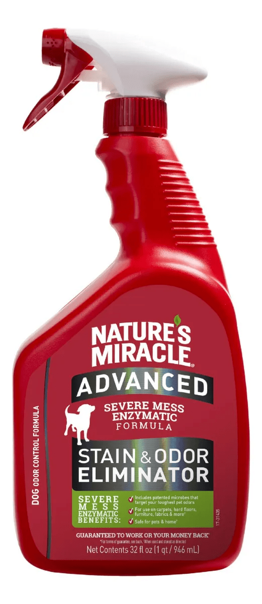 NATURE'S MIRACLE ELIMINADOR DE MANCHAS Y OLORES PERRO, 946 ML1