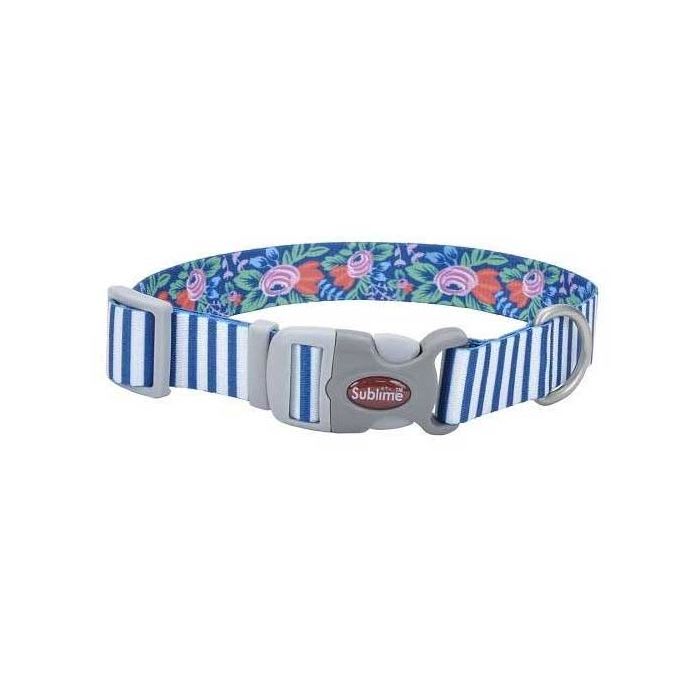 COASTAL SUBLIME COLLAR TEAL STRIPE XS1