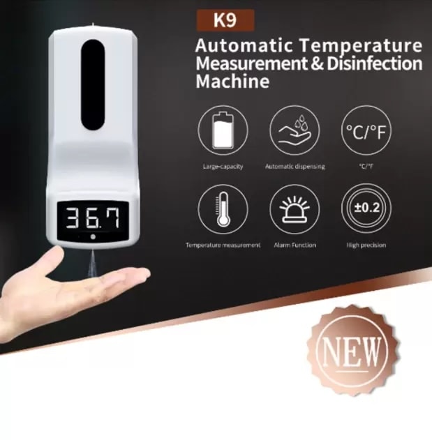 TERMÓMETRO DIGITAL CON DISPENSADOR INTELIGENTE K92