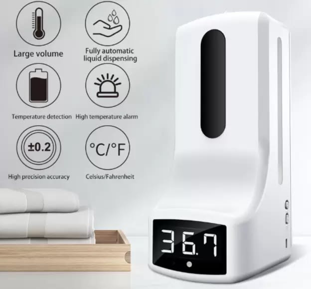 TERMÓMETRO DIGITAL CON DISPENSADOR INTELIGENTE K96