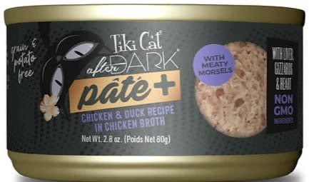 TIKI CAT AFTER DARK PATE+ CHICKEN Y DUCK WET FOOD, 80 GR1