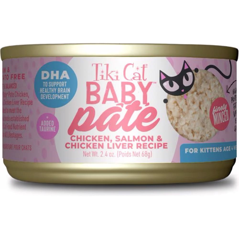 TIKI CAT BABY WHOLE FOODS CHICKEN Y SALMON WET FOOD, 70 GR1