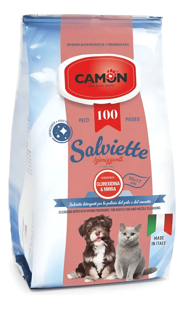 TOALLITAS HUMEDAS - CLORHEXIDINA Y MIRRA (100 UN) -1