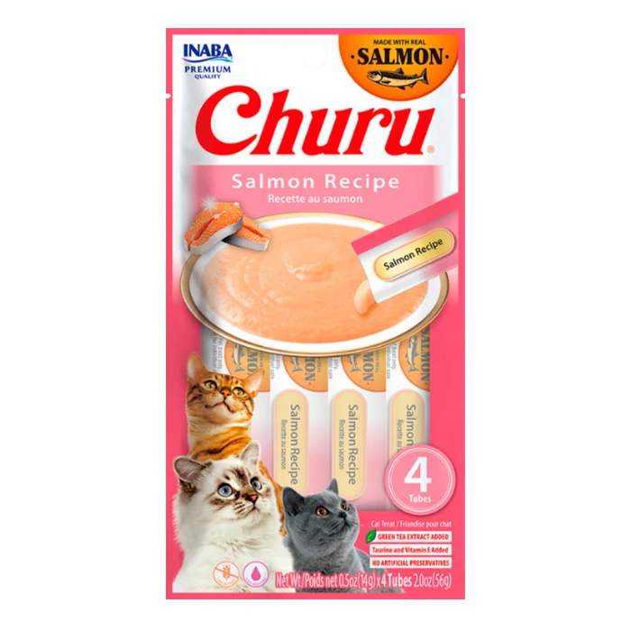 CHURU CAT SALMON RECIPE 14GR/4 TUBES1