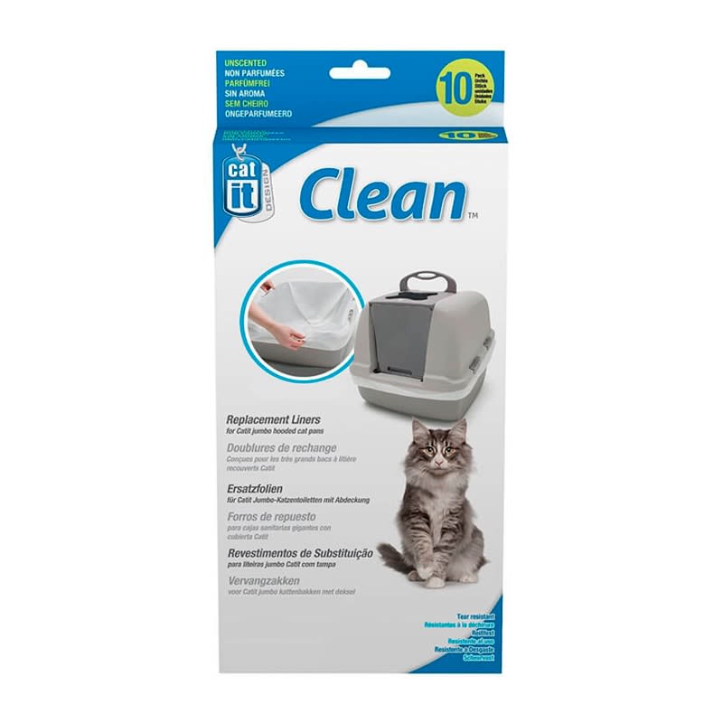 CATIT CLEAN BOLSAS PARA BAÑOS JUMBO 10UNID1