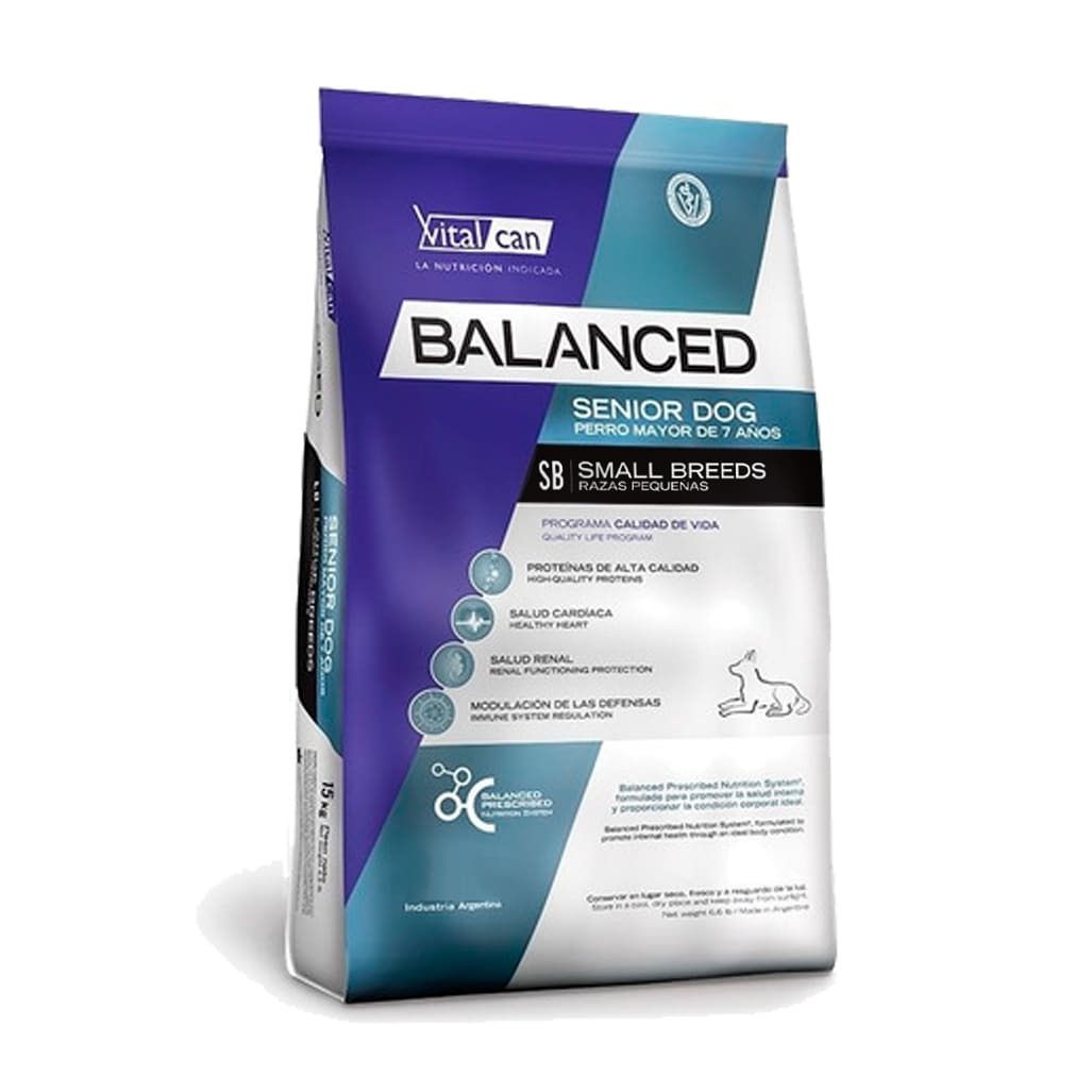 Balanced Perro Senior Raza Pequeña 7,5Kg1