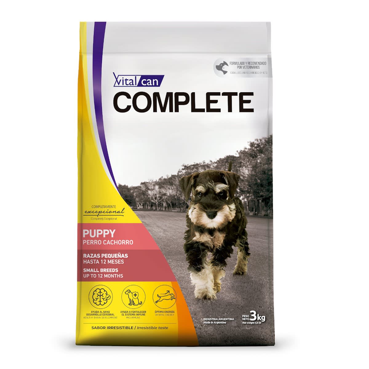 Complete Perro Cachorro Raza Pequeña 3Kg1