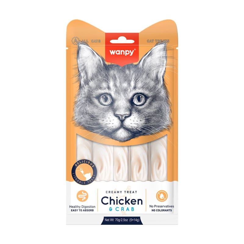 WANPY SNACK CAT - CREAMY - CHICKEN CRAB1