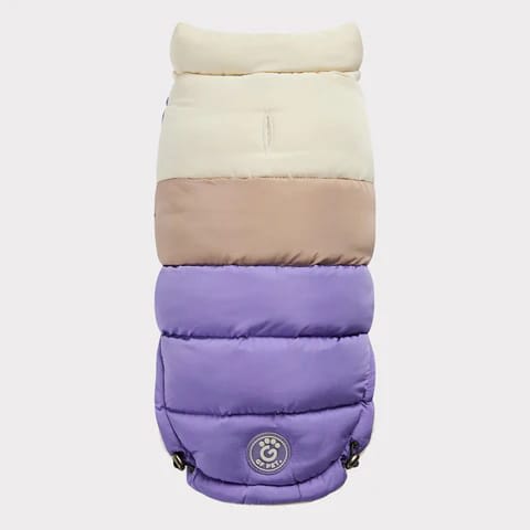GF PET CHAQUETA COLOR BLOCK PUFFER PURPLE M1