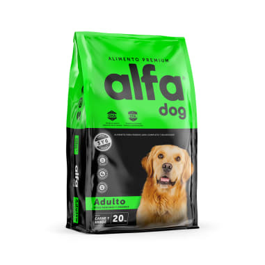 Alimento Premium Alfa Dog Adulto 20kg Perro L&h1