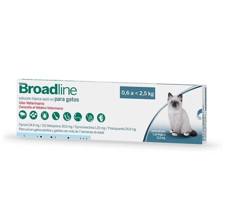 Broadline Antiparasitario 0.6 A 2.5kg - Interno/externo1