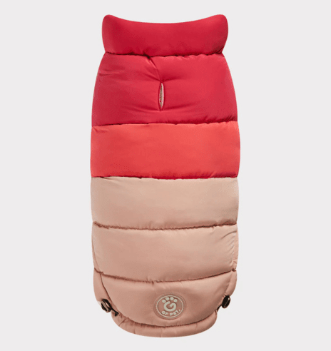 GF PET CHAQUETA COLOR BLOCK PUFFER PINK L1