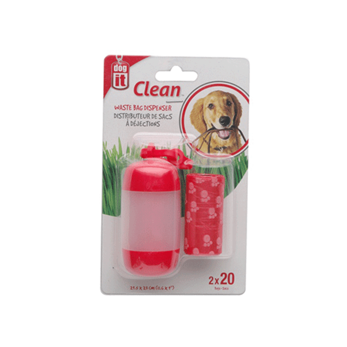 DOGIT DISPENSADOR BOLSA FECAS ROJO 2X201