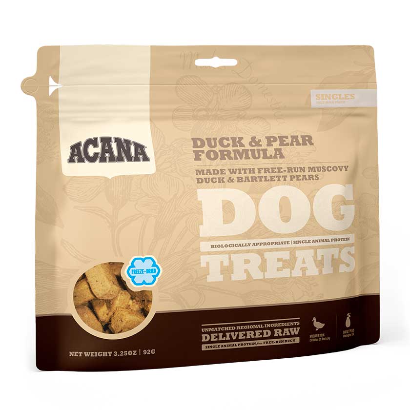 ACANA TREATS DUCK & PEAR PERRO 35G1
