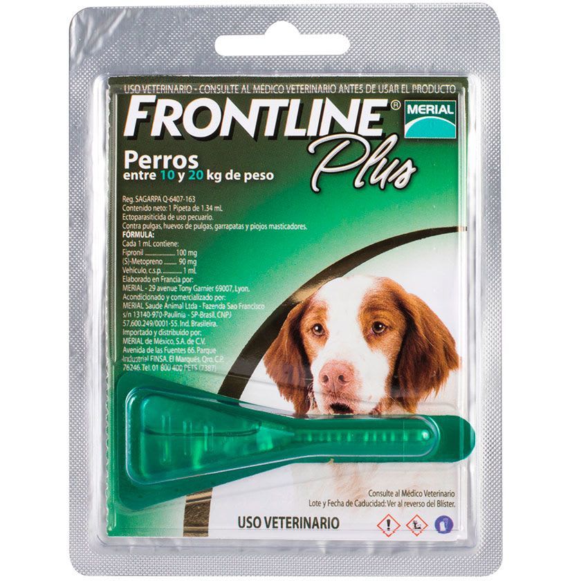 Frontline Plus Pipeta 10-20 Kg 1 Un1