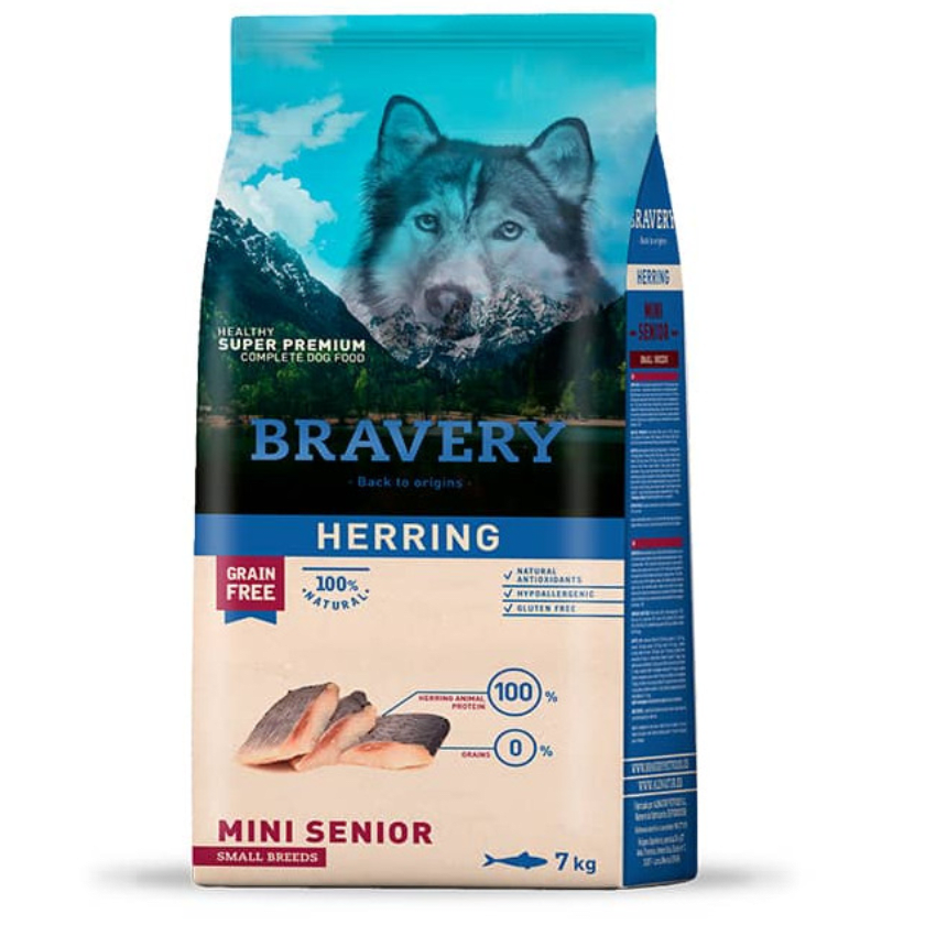 BRAVERY HERRING SENIOR SMALL BREEDS 7 KG1