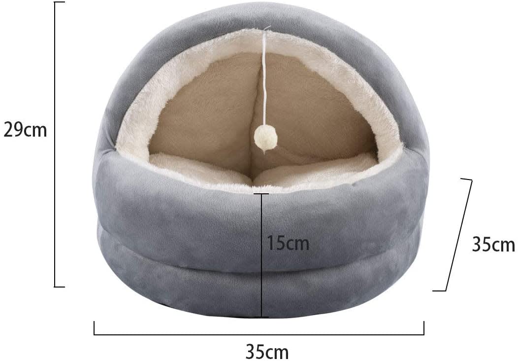 PAWISE CAMA GATO IGLOO GRIS2