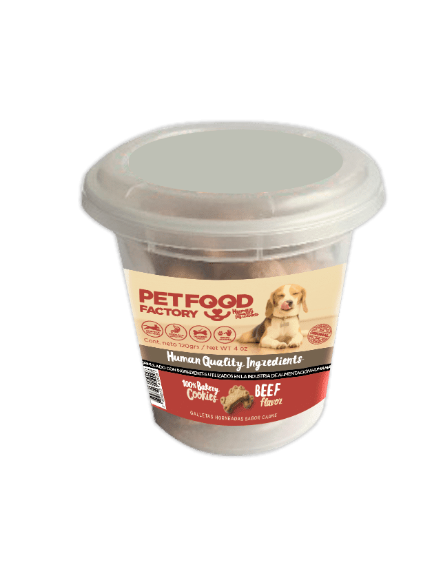 PFF GALLETA HUESO CLASICA CARNE, 120 GR / POTE1