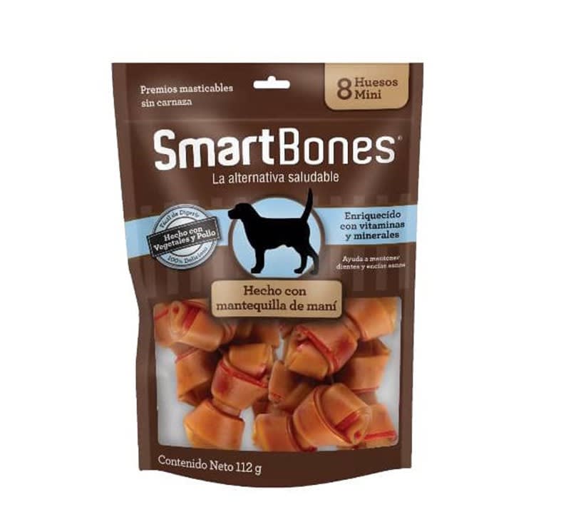 SMARTBONES PEANUT BUTTER MINI 8PK1