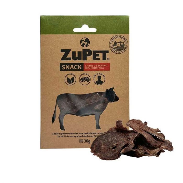 SNACK GATO ZUPET DESHIDRATADO BOVINO 30 GR1