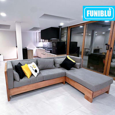 Proyecto Cojines para Sofá Madera Nativa