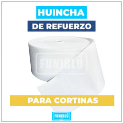 HUINCHA DE REFUERZO PARA CORTINAS 90MM POR ROLLO 50M