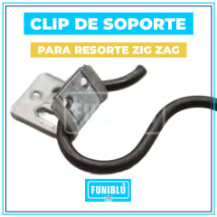 CLIP DE SOPORTE PARA RESORTE ZIG ZAG