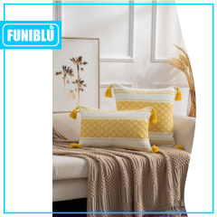 FUNDA CROCHÉ POMPON 45X45