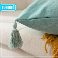 FUNDA LINO POMPON 45X45