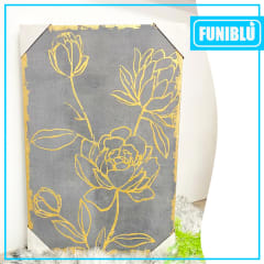 CUADRO BASE AZUL 51X76CM