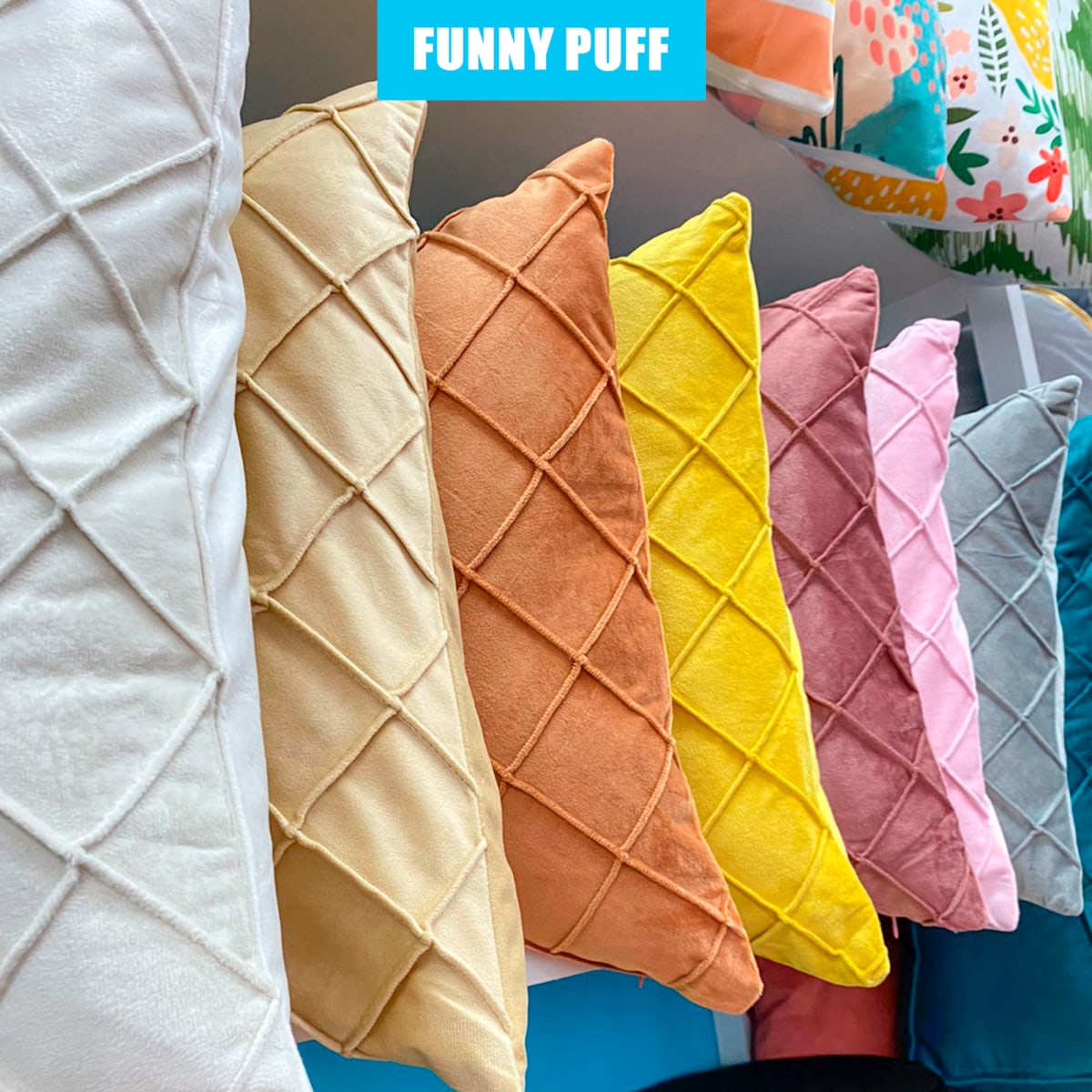 FUNDA FELPA ROMBOS 45X453