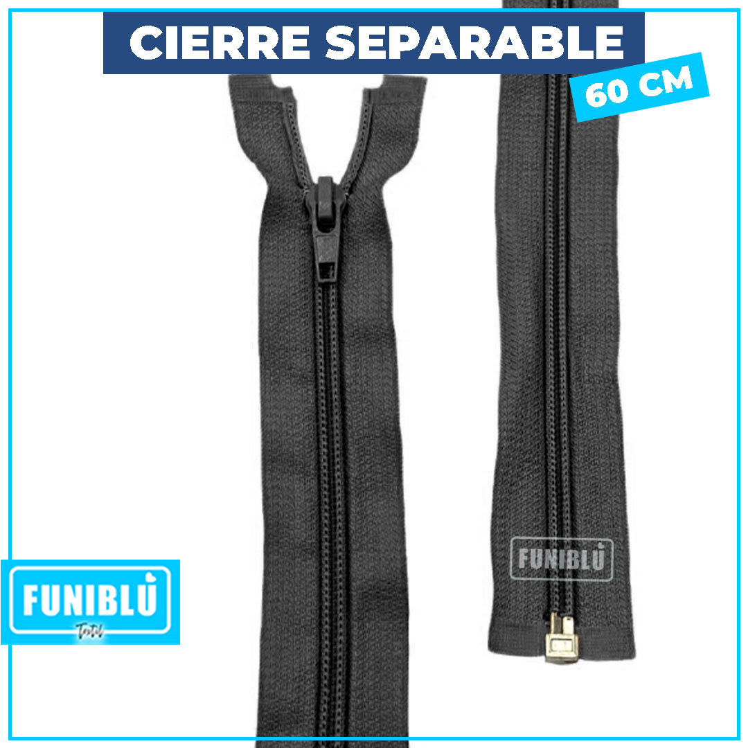 CIERRE NRO 5 SEPARABLE 60CM1