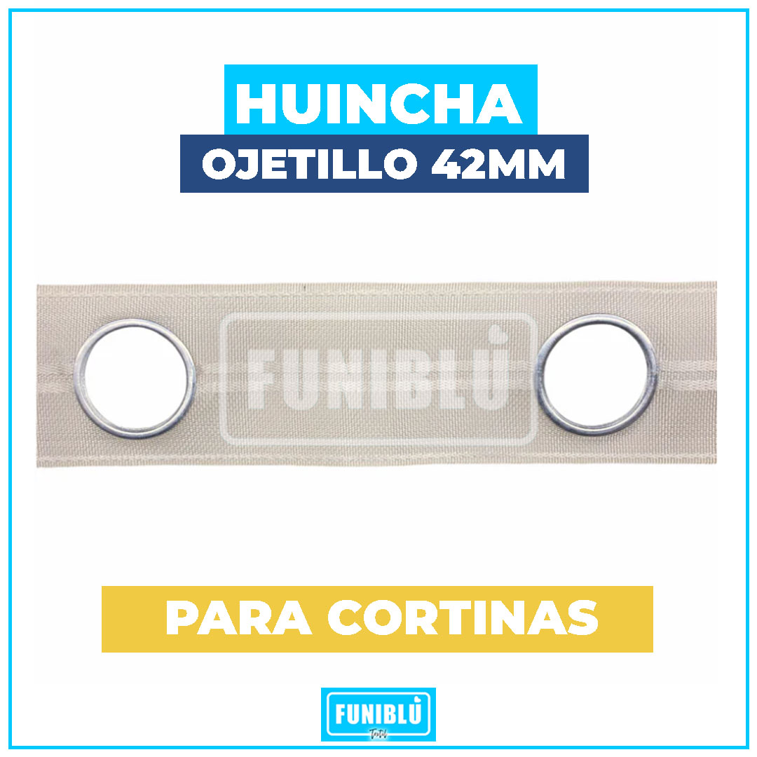 HUINCHA OJETILLO G 42MM X 74MM POR METRO2