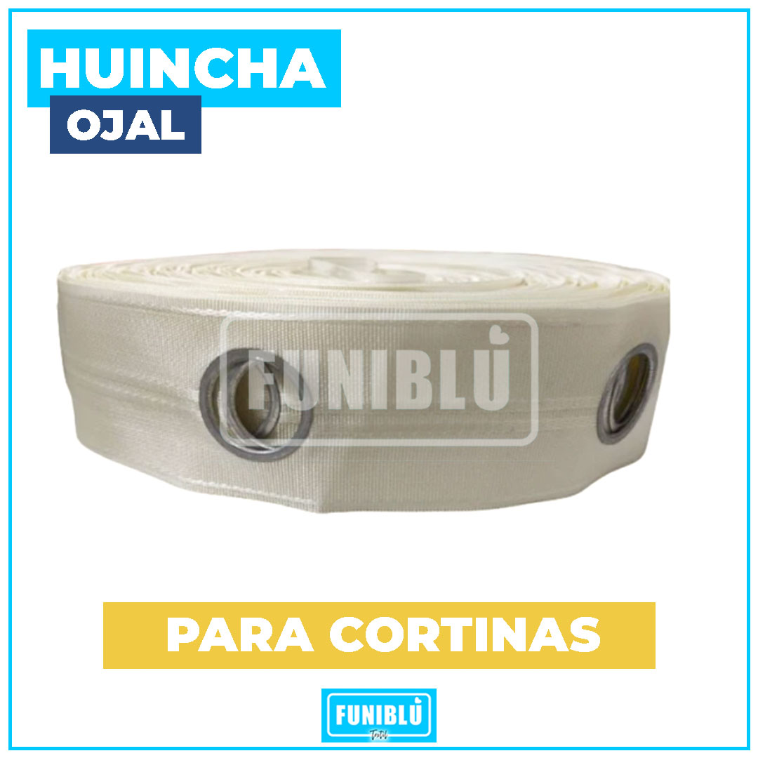 HUINCHA OJETILLO G 42MM X 74MM POR ROLLO 50M2