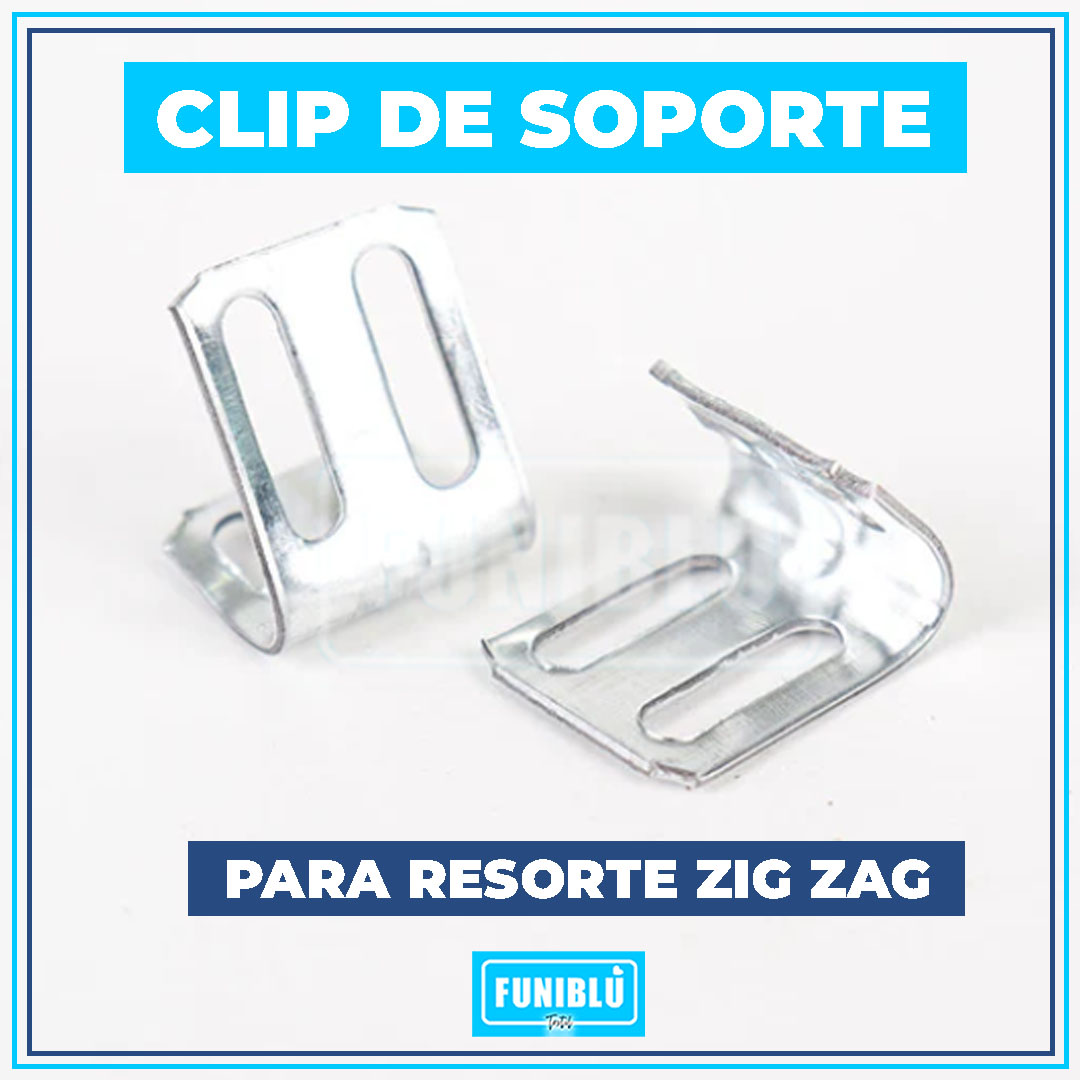 CLIP DE SOPORTE PARA RESORTE ZIG ZAG6