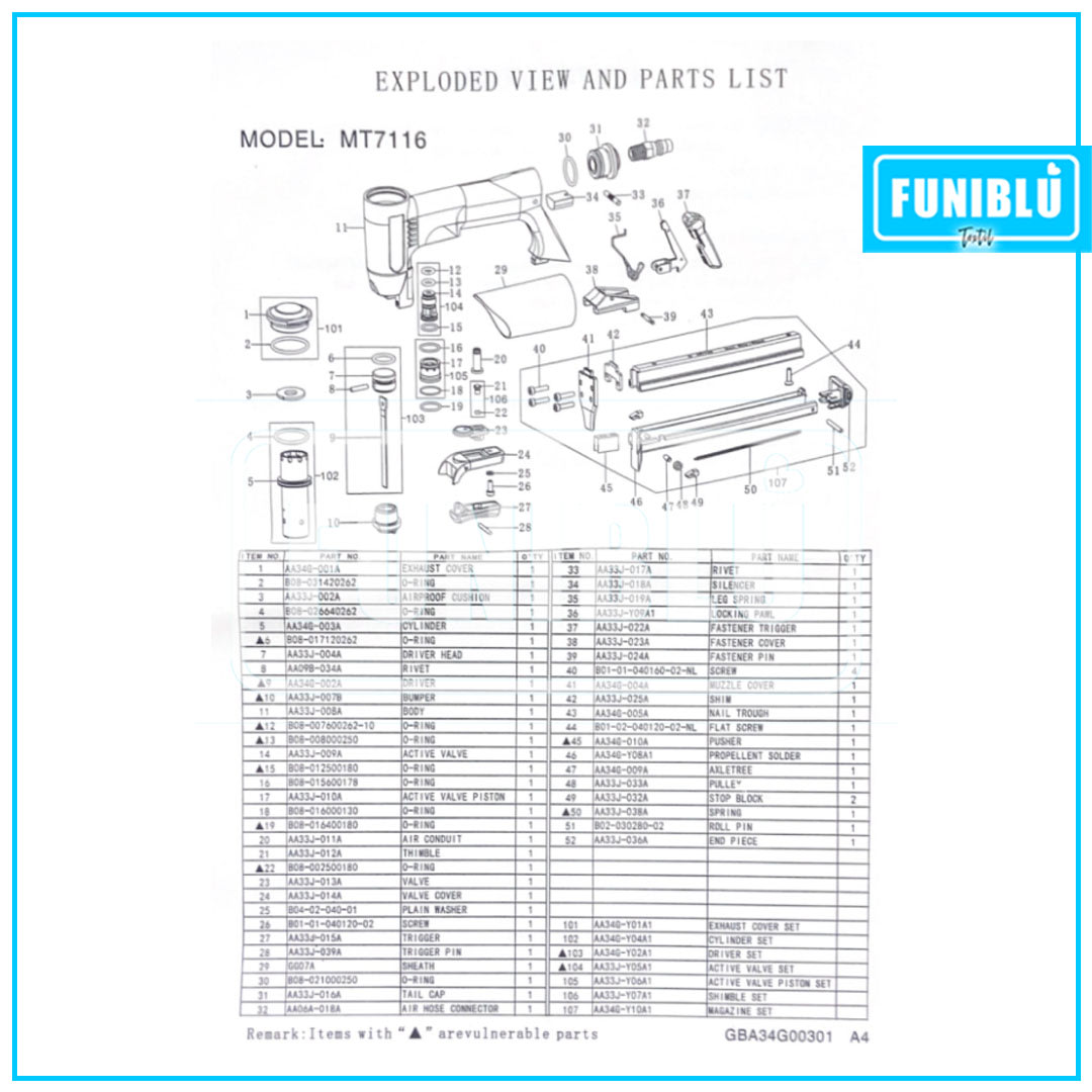 PISTOLA CORCHETERA MAITE SERIE 71166
