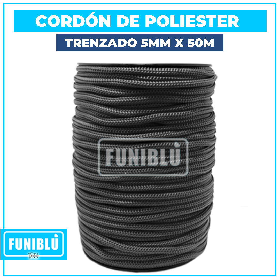 CORDÓN DE POLIESTER TRENZADO 5MM POR METRO1